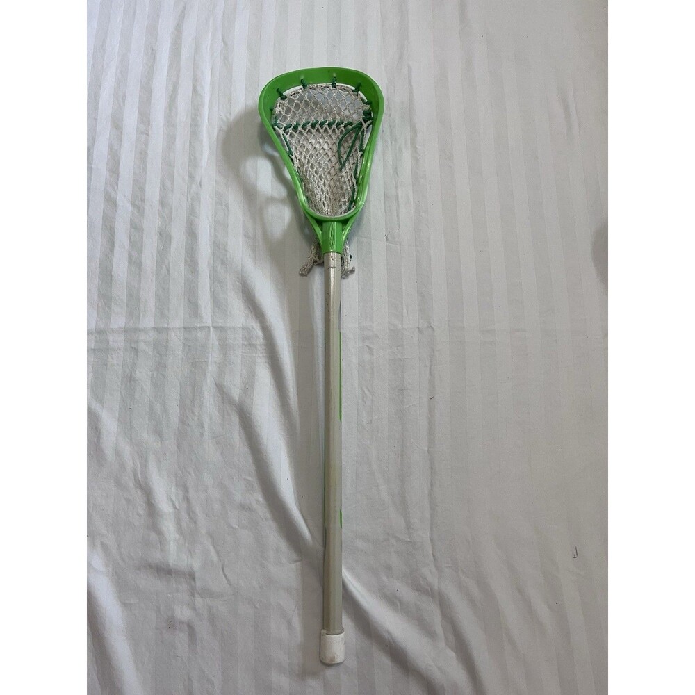 Brine Super Toss Mini Lacrosse Stick 30" Complete Youth Stick Lime Green